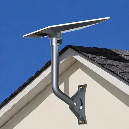 26 Inch Curved Wall Mount Bracket for Starlink V5 Antenna Heavy Duty Metal Multi Angle Adjustable Side Mount