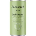 Sodasmith Tasmanian Lime Soda Water Can 200mL