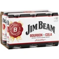 Jim Beam White & Cola Can 375mL