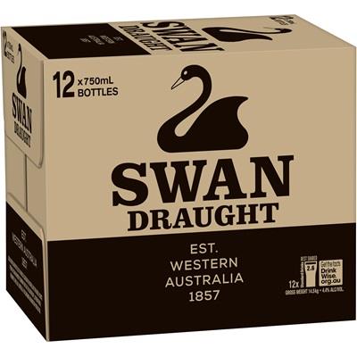 Swan Draught Bottle 750mL