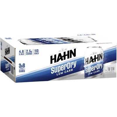 Hahn Super Dry 8pk Can 375mL