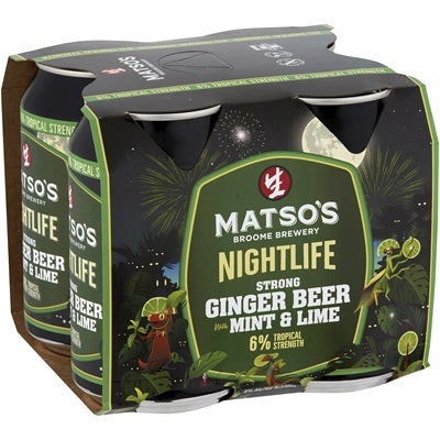 Matso's Extra Ginger Beer Lime Mint Can 330mL