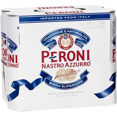 Peroni Slim Line Can 330mL