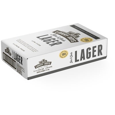 Lorry Boys Low Carb Lager Can 375mL