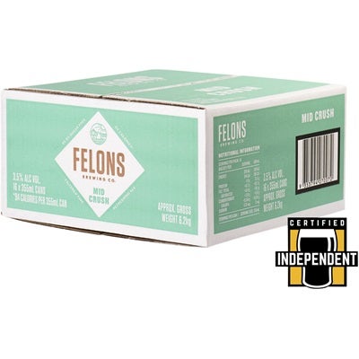 Felons Mid Crush Low Carb Can 355mL
