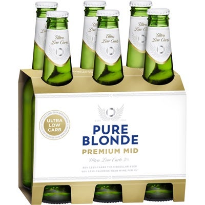 Pure Blonde Premium Mid Bottle 330mL