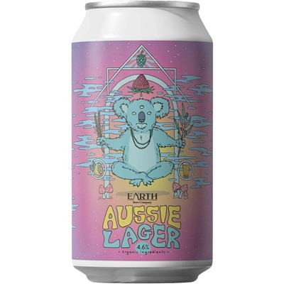 Earth Beer Company Aussie Lager Can 375mL