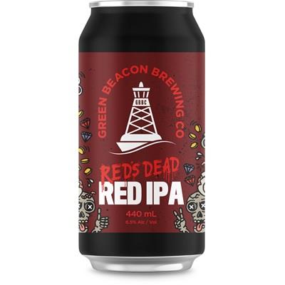 Green Beacon Reds Dead Red IPA Can 440mL