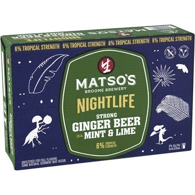 Matso's Extra Ginger Beer Lime Mint Can 330mL