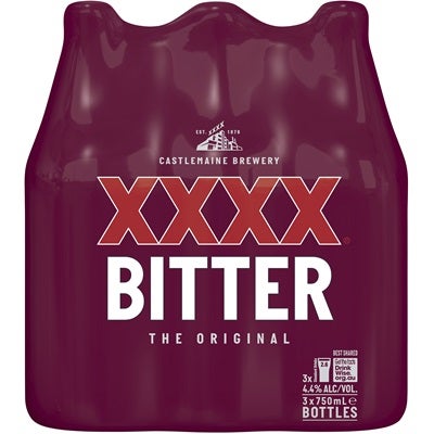 XXXX Bitter Rack Pack Bottle 750mL