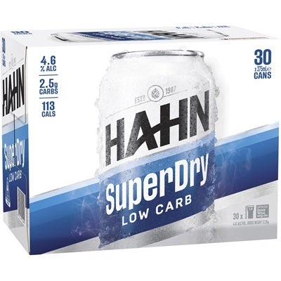 Hahn Super Dry Block Can 375mL
