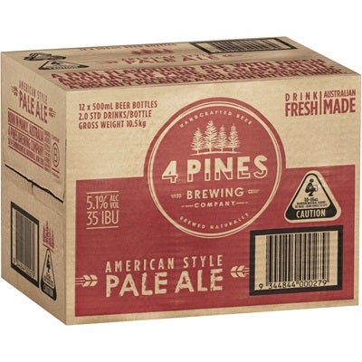 4 Pines Brewing Pale Ale Bottle 500mL