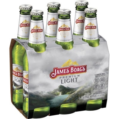 James Boags Premium Light Bottle 375mL