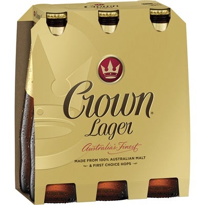 Crown Lager Bottle 375mL