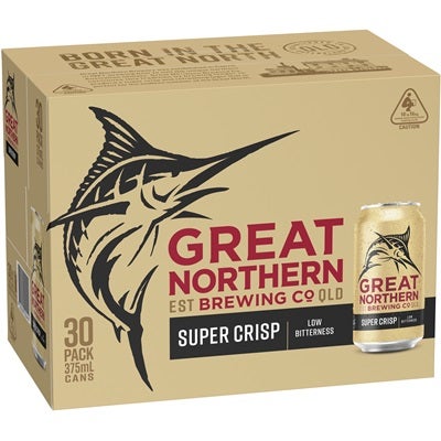 Great Northern Super Crisp Lager Block Can 375mL
