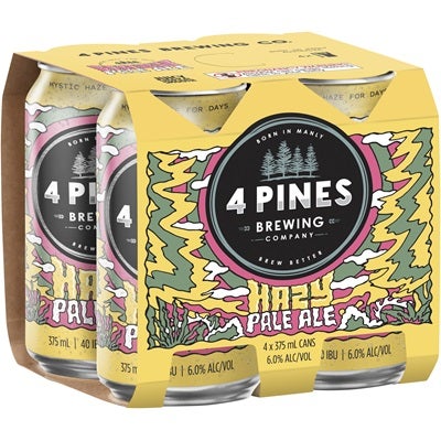 4 Pines Brewing Hazy Pale Ale Can 375mL