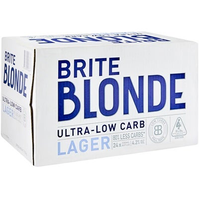 Brite Blonde Ultra Low Carb Bottle 330mL