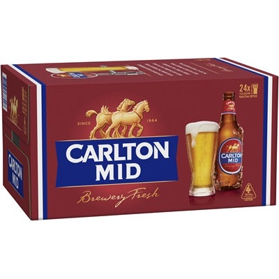 Carlton Mid Bottle 375mL