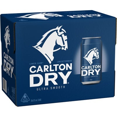 Carlton Dry Block Can 375mL