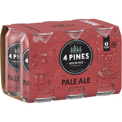 4 Pines Brewing Pale Ale Can 375mL