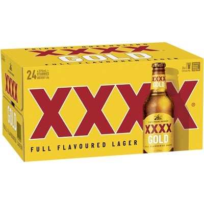 XXXX Gold Bottle 375mL