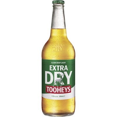Tooheys Extra Dry Bottle 696mL