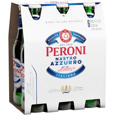 Peroni Nastro Azzurro 5% Bottle 330mL