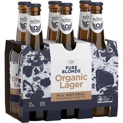 Pure Blonde Organic Lager Bottle 330mL