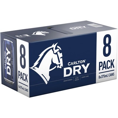 Carlton Dry 8pk Can 375mL
