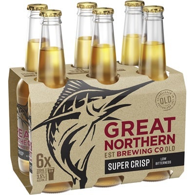 Great Northern Super Crisp Lager Bottle 330mL