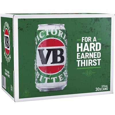 Victoria Bitter Block Can 375mL