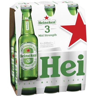 Heineken 3 Bottle 330mL