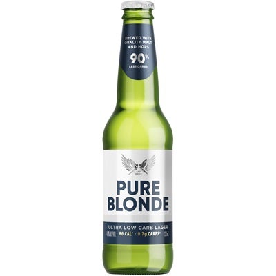 Pure Blonde Ultra Low Carb Lager Bottle 330mL
