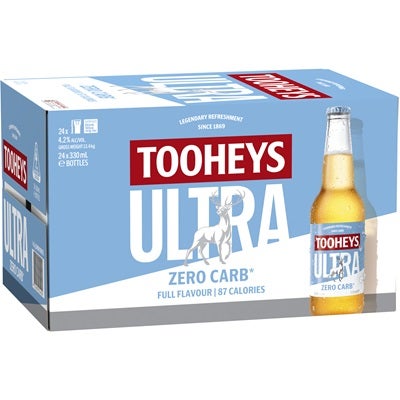 Tooheys Ultra Bottle 330mL