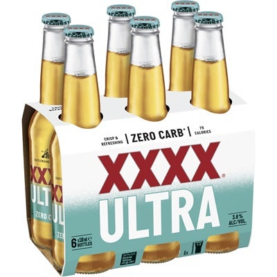 XXXX Ultra Bottle 330mL