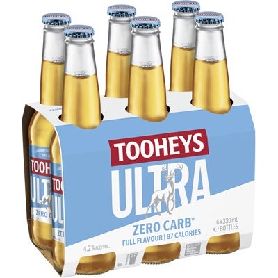 Tooheys Ultra Bottle 330mL