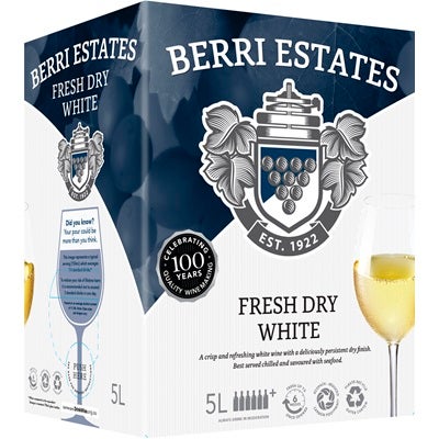 Berri Fresh Dry White Cask 5L