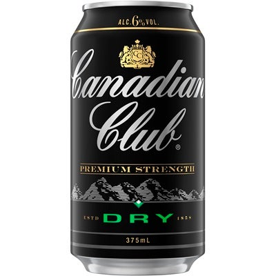 Canadian Club Premium and Dry Can 375mL