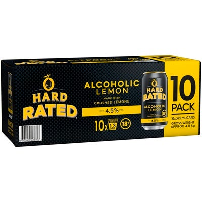 Hard Rated Can 375mL 10pk