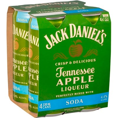 Jack Daniels Apple & Soda Can 330ml