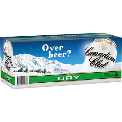 Canadian Club & Dry Can 375mL 10pk