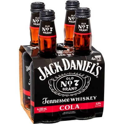 Jack Daniels & Cola Bottle 330mL