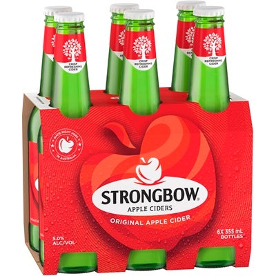 Strongbow Original Apple Cider Bottle 355mL