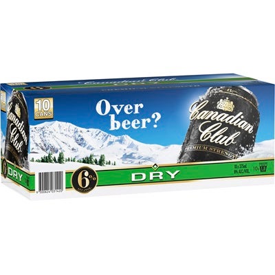 Canadian Club Premium and Dry (10 Pack) Can 375mL
