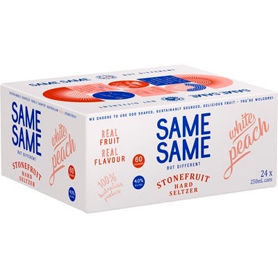 Same Same White Peach Hard Seltzer Can 250ml