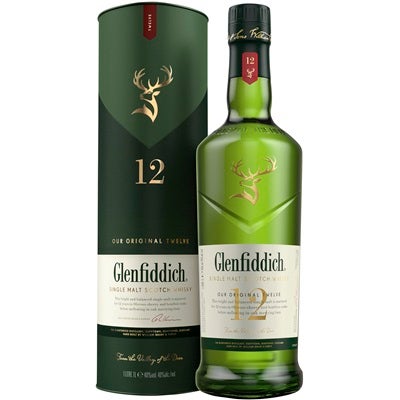 Glenfiddich 12YO Single Malt Scotch Whisky 1L