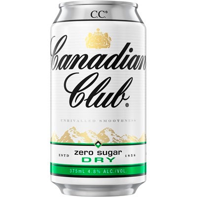 Canadian Club Zero Sugar Dry Can 375mL
