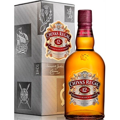 Chivas Regal 12YO Scotch Whisky 700mL + 18YO Mini