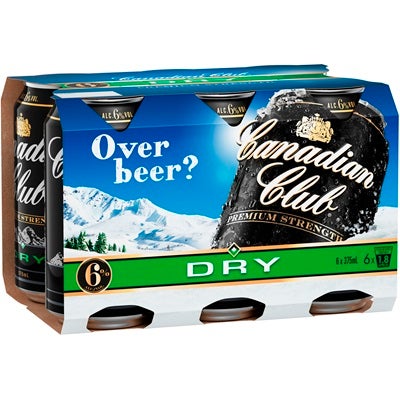 Canadian Club Premium and Dry Can 375mL