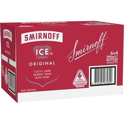 Smirnoff Ice Red Bottles 300mL